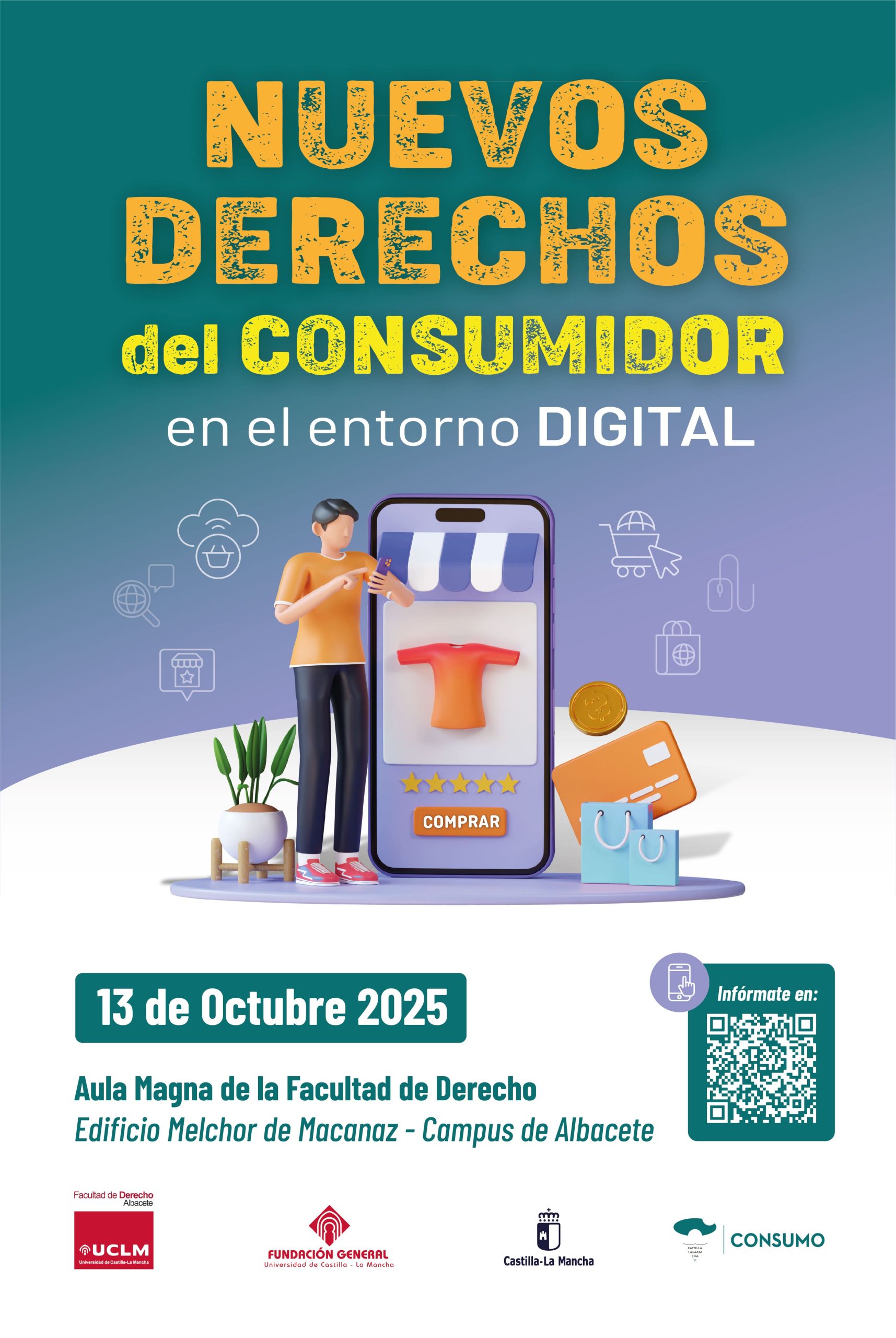 cartel UCLM derechos consumidor entorno digital reducido